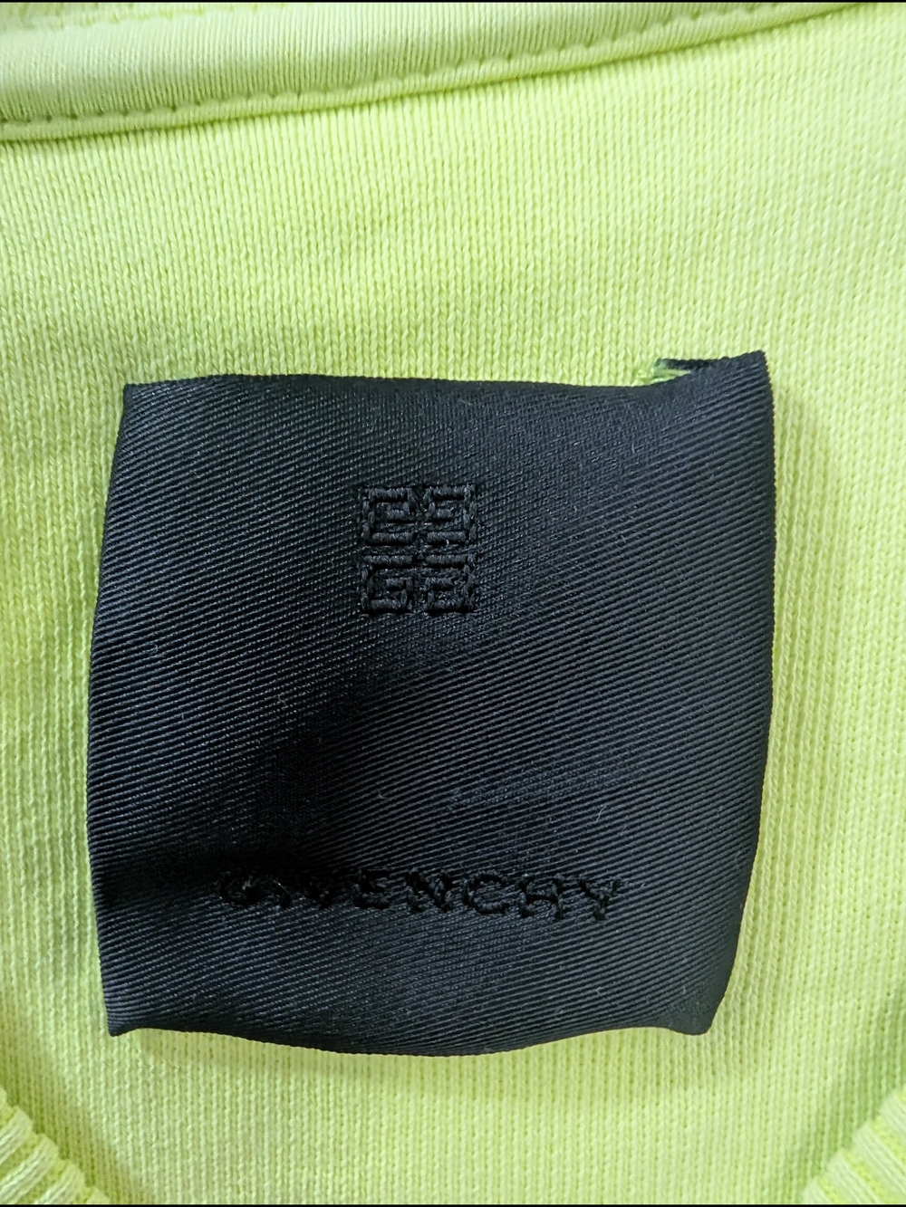 Givenchy Neon Green Logo Sweatshirt - Picture 4 of 8